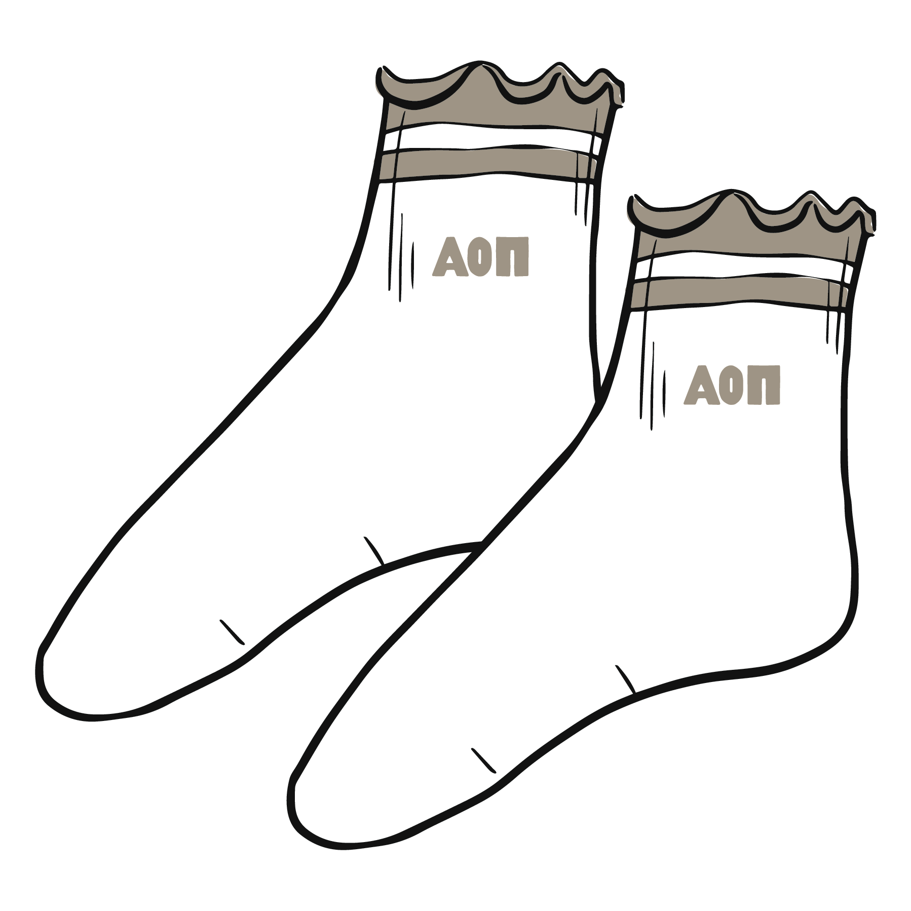 Sorority Lettuce Edge Socks
