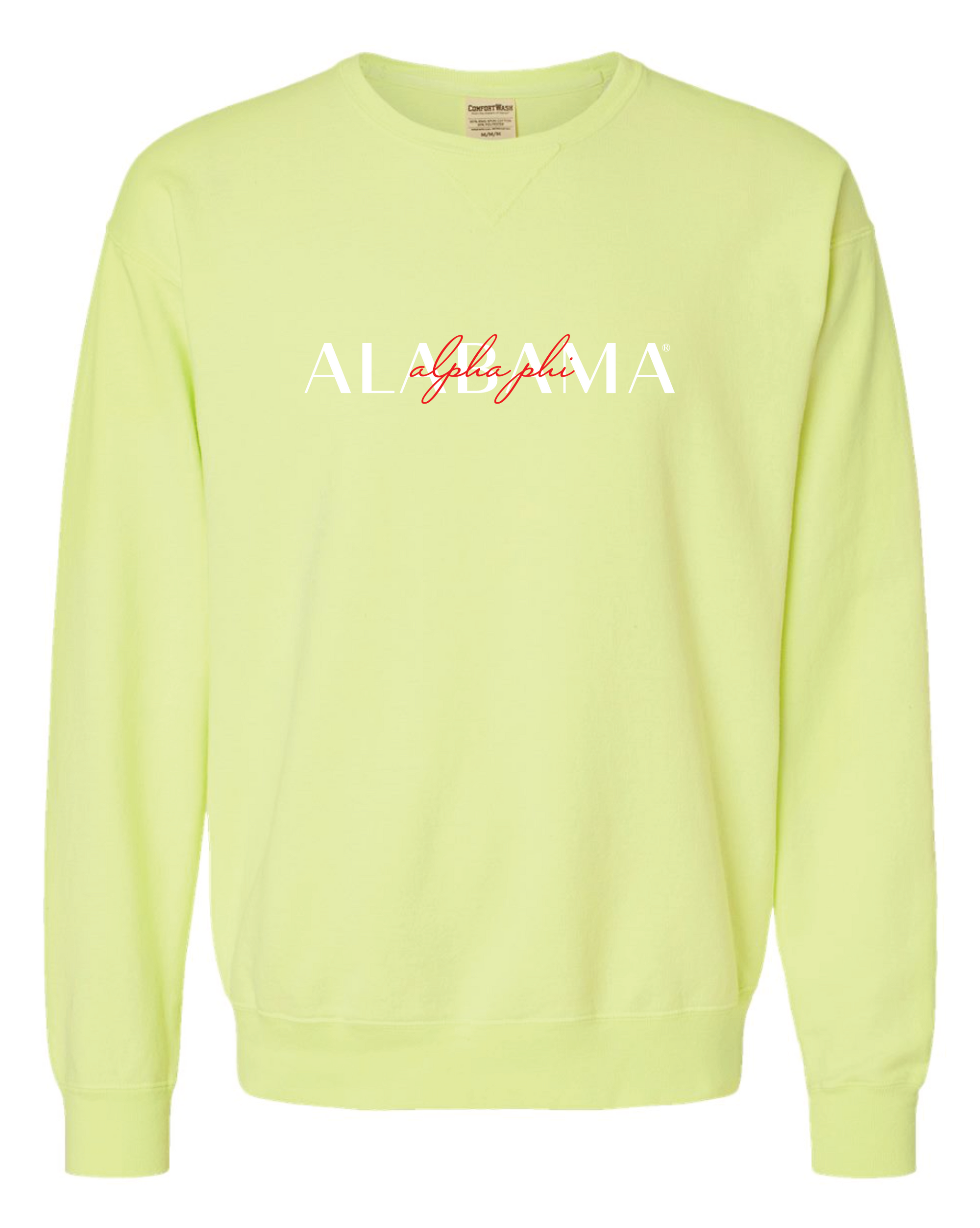 Alpha Phi Double Embroidery Crewneck