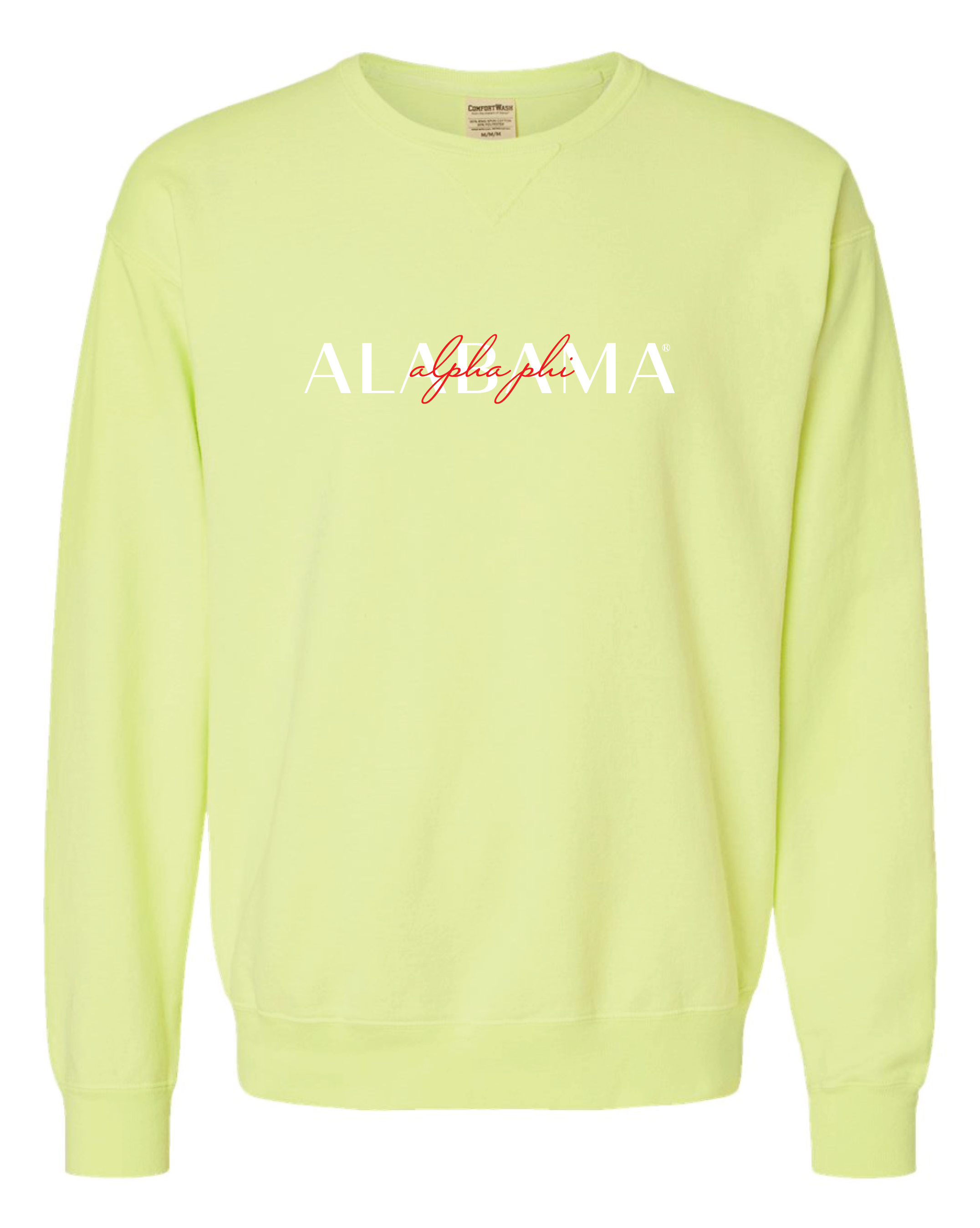 Alpha Phi Double Embroidery Crewneck