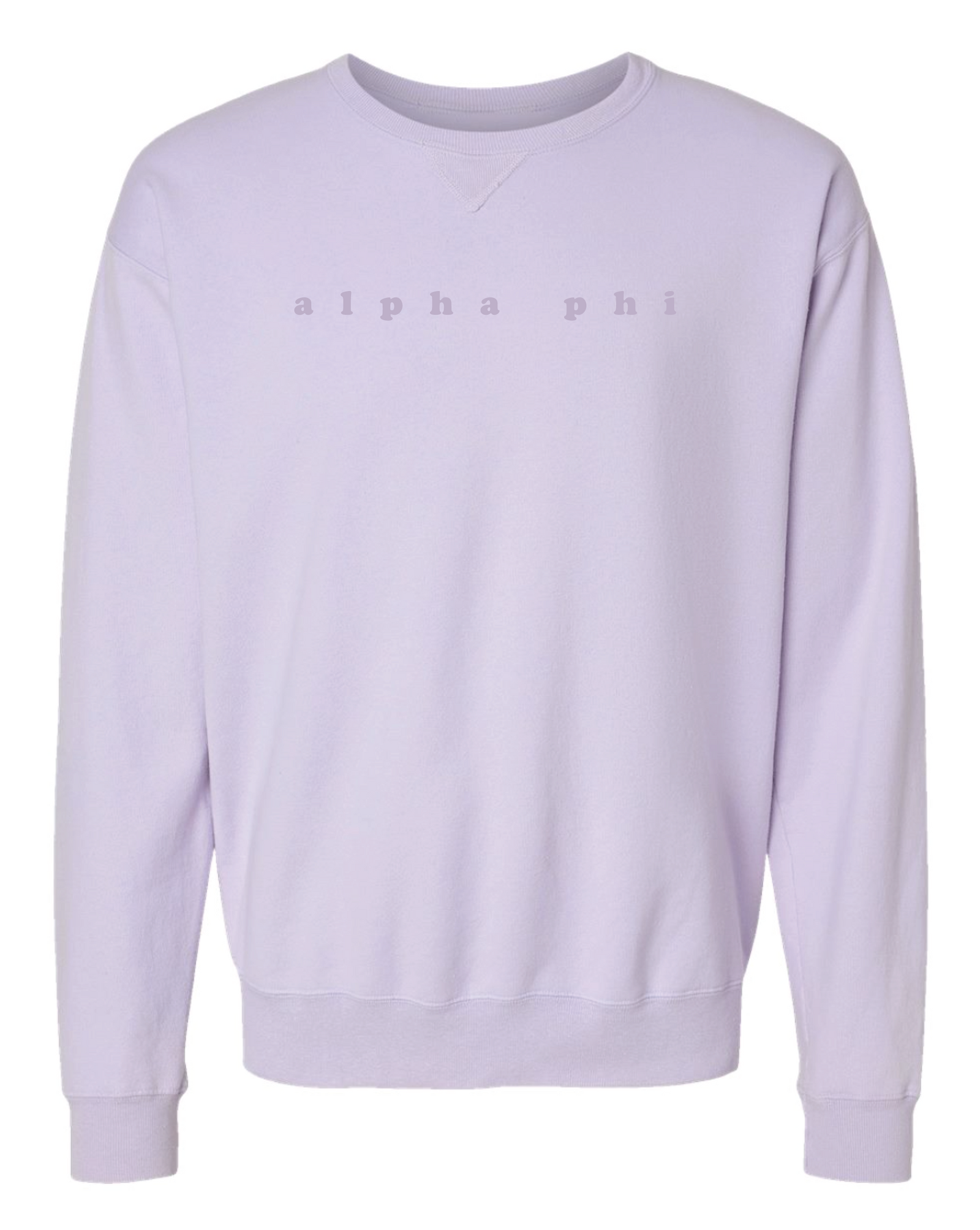 Alpha Phi Bubble Letter Tonal Crewneck