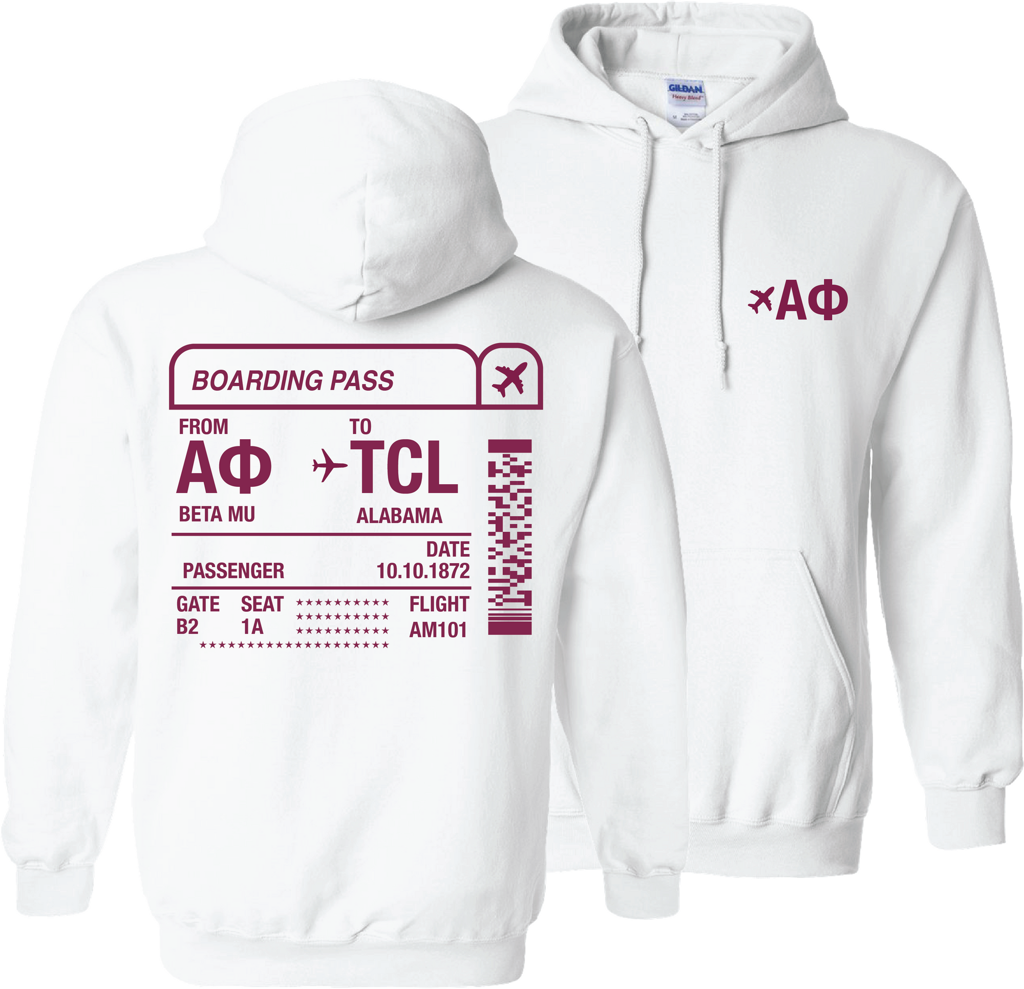 Boarding Pass Hoodie