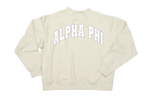 Sorority Twill Mockneck