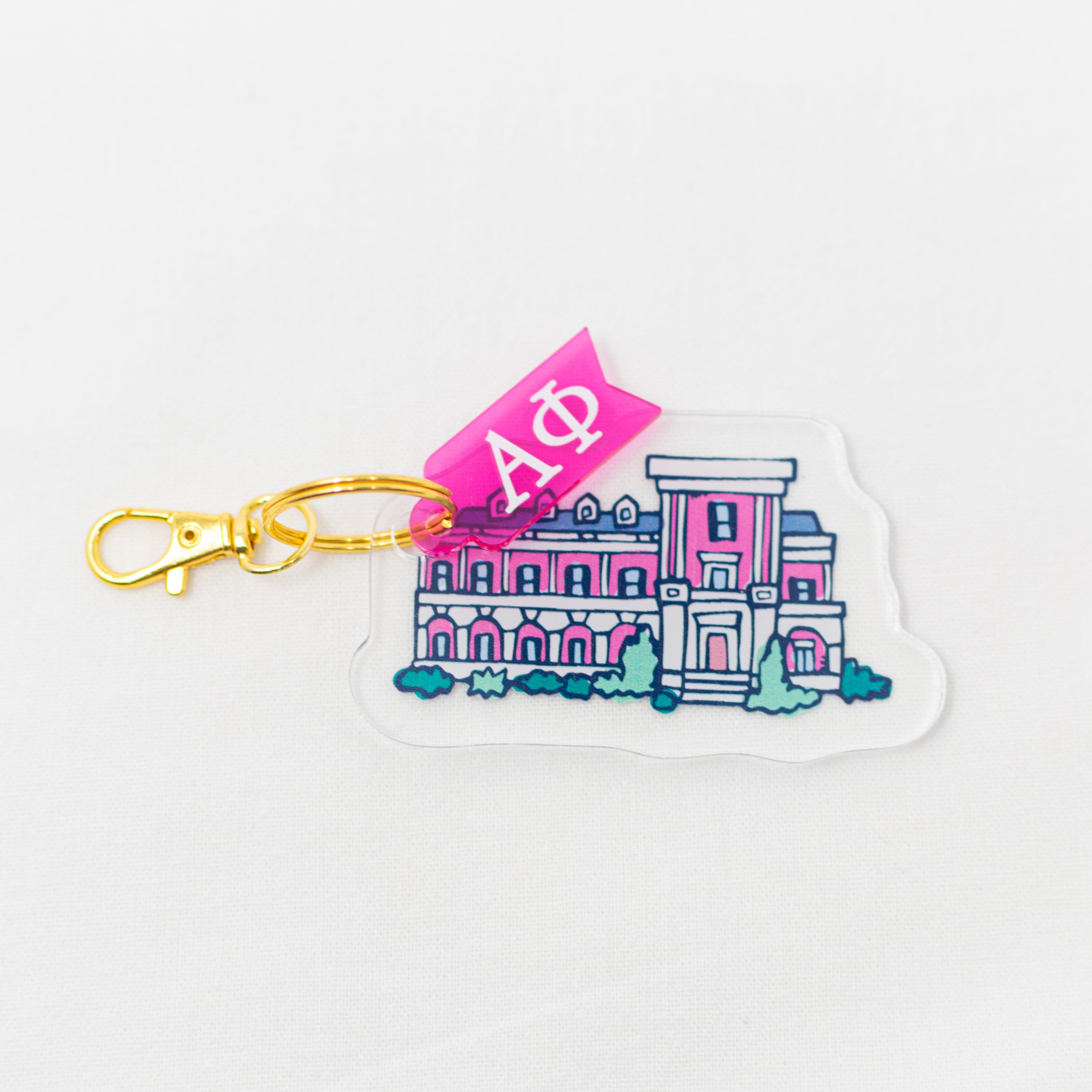 Sorority Acrylic House Keychains