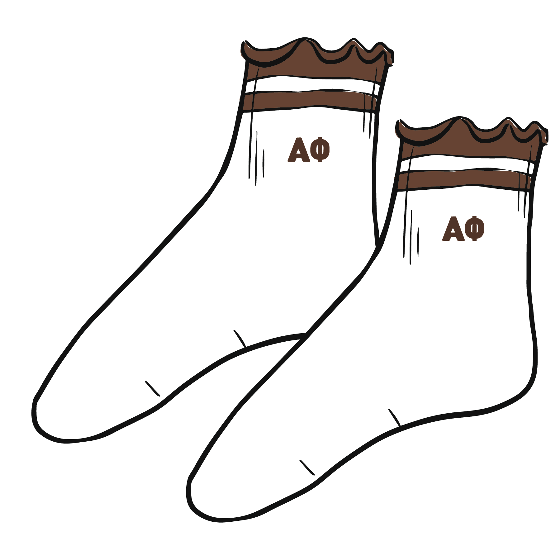 Sorority Lettuce Edge Socks