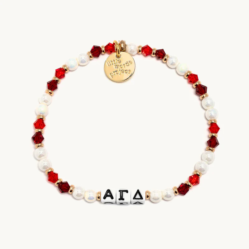 Little Words Project Sorority Beaded Bracelet