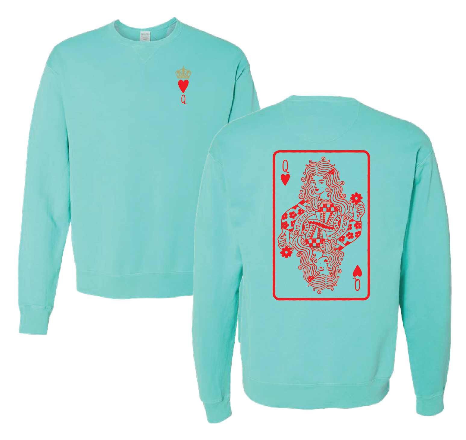 Queen of hearts Crewneck