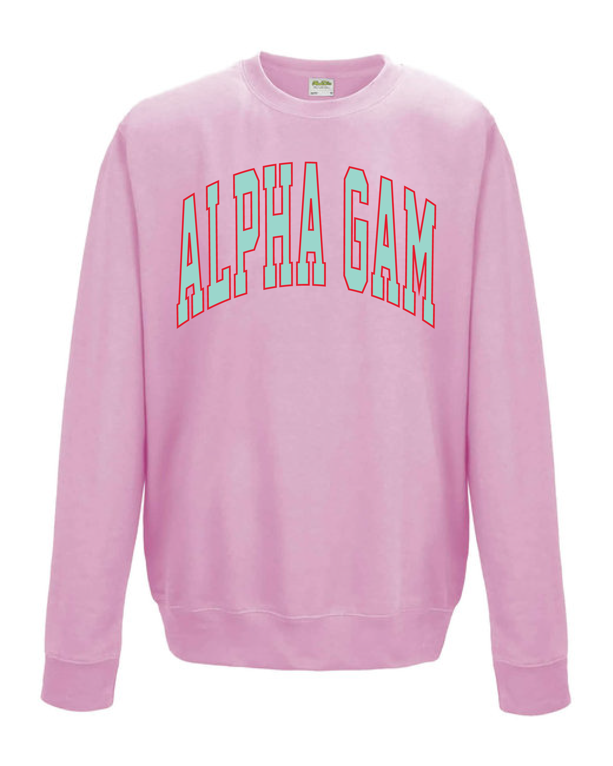 WS - Varsity Crew in Baby Pink (min qty 6) $24 / $55