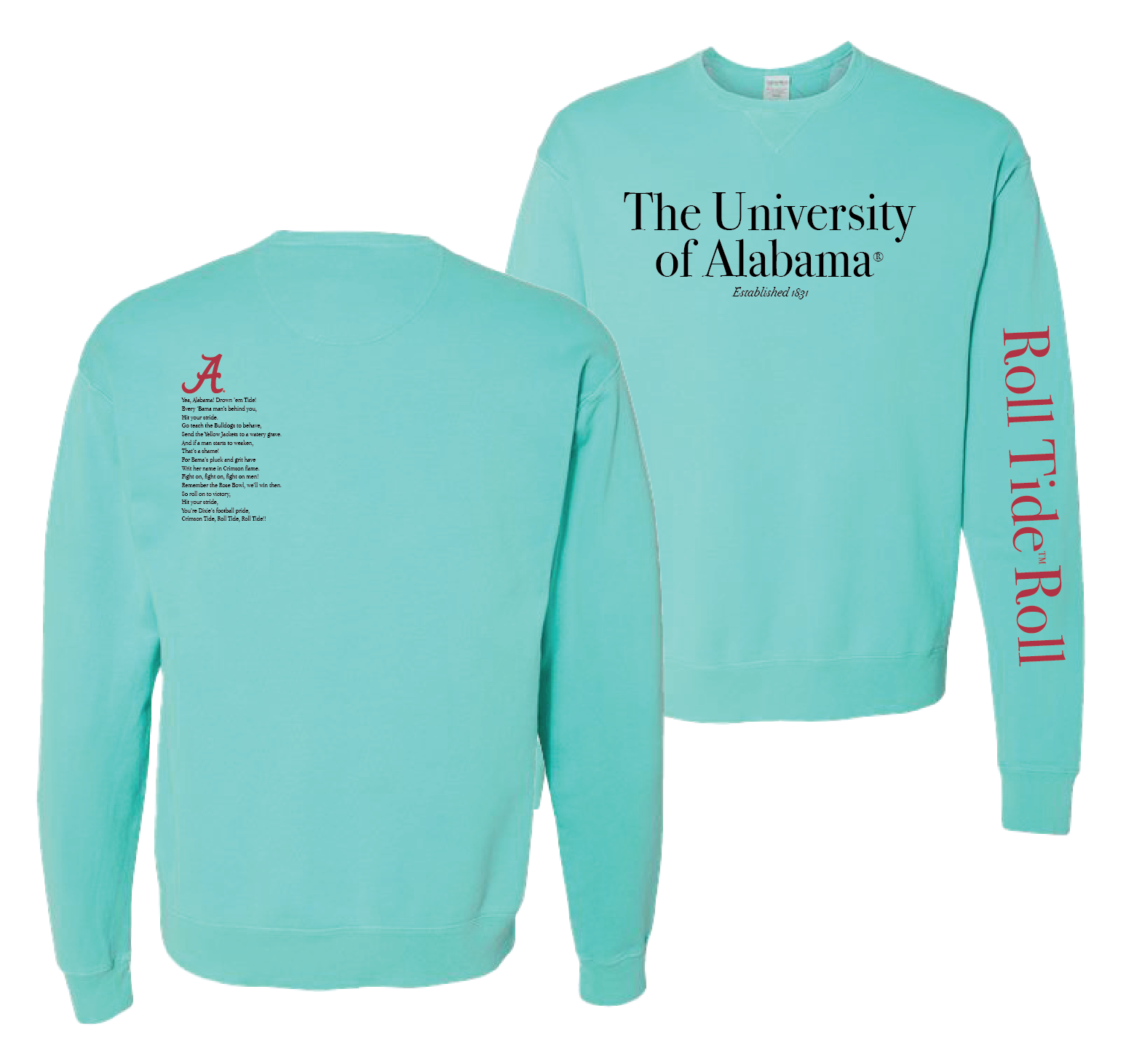 University of Alabama Fight Song Fleece Tops