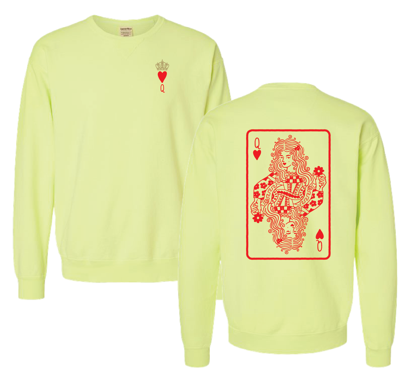 Queen of hearts Crewneck