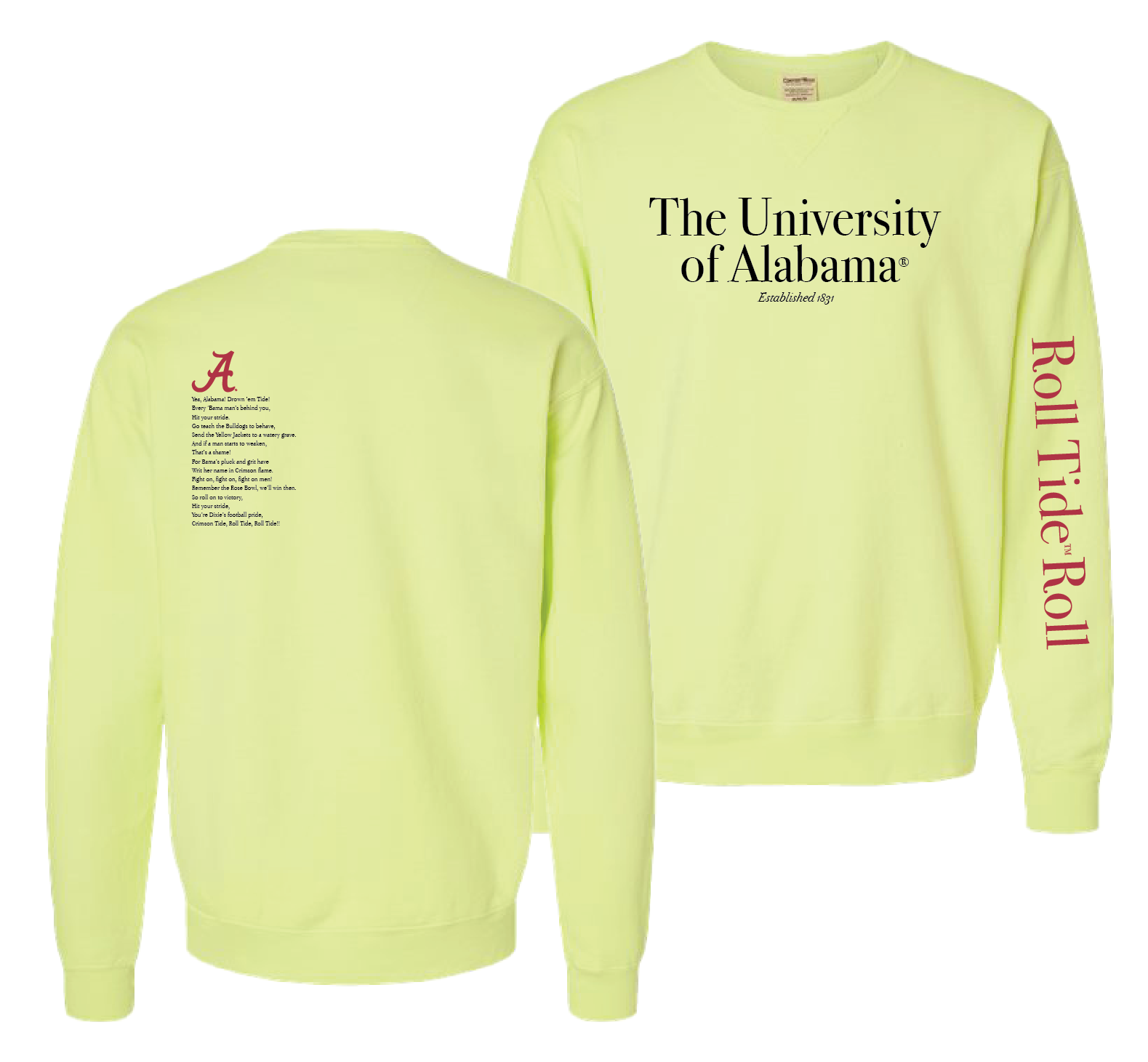 University of Alabama Fight Song Fleece Tops
