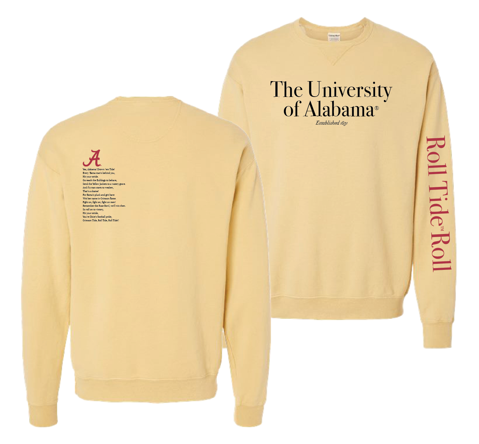 University of Alabama Fight Song Fleece Tops