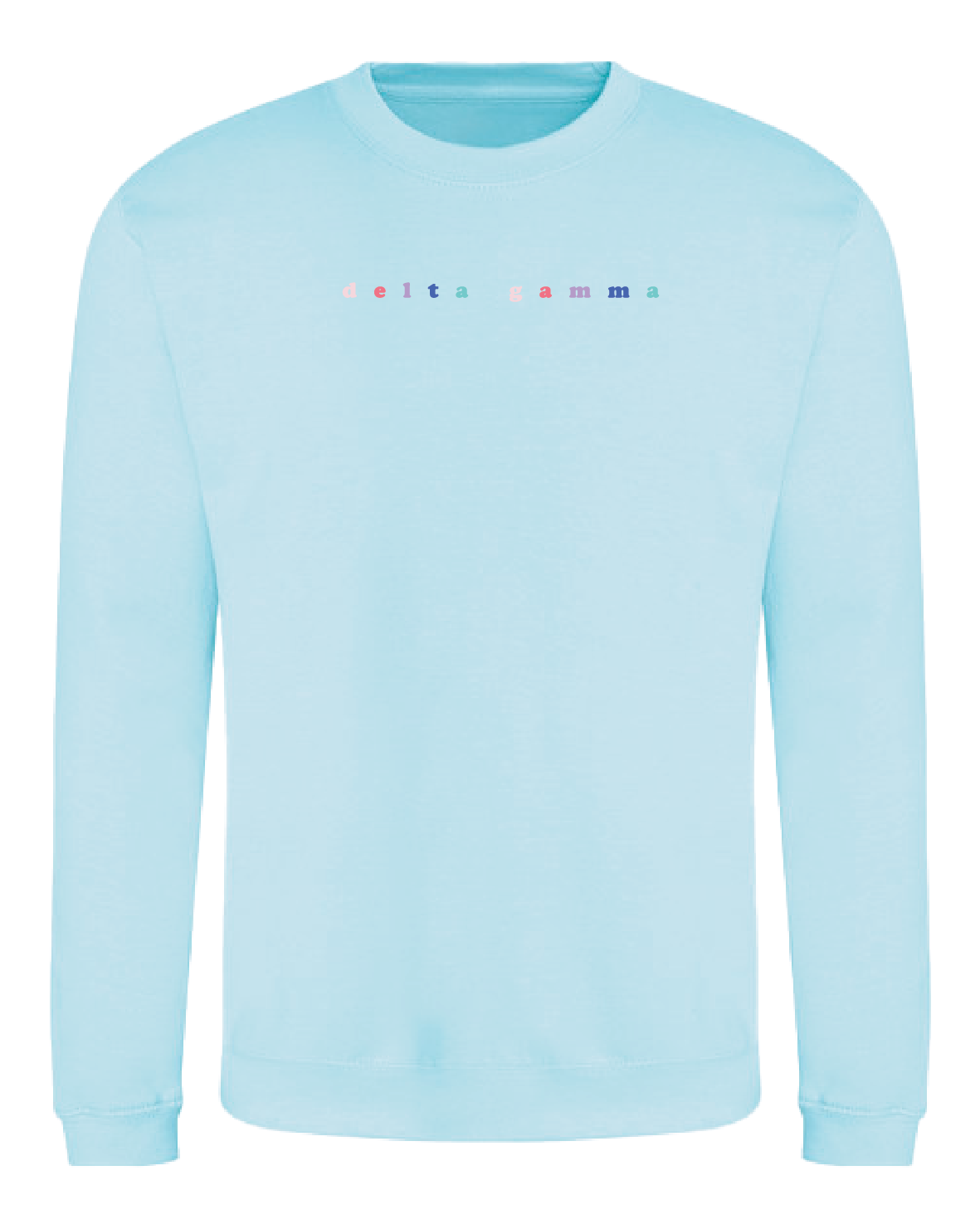 WS - Delta Gamma Bubble Rnb Emb Crew (min qty 6) $28 / $65