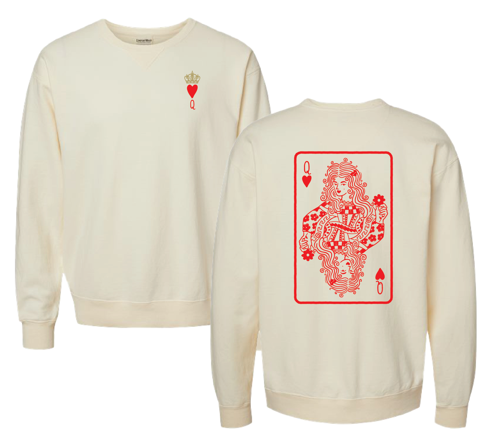 Queen of hearts Crewneck