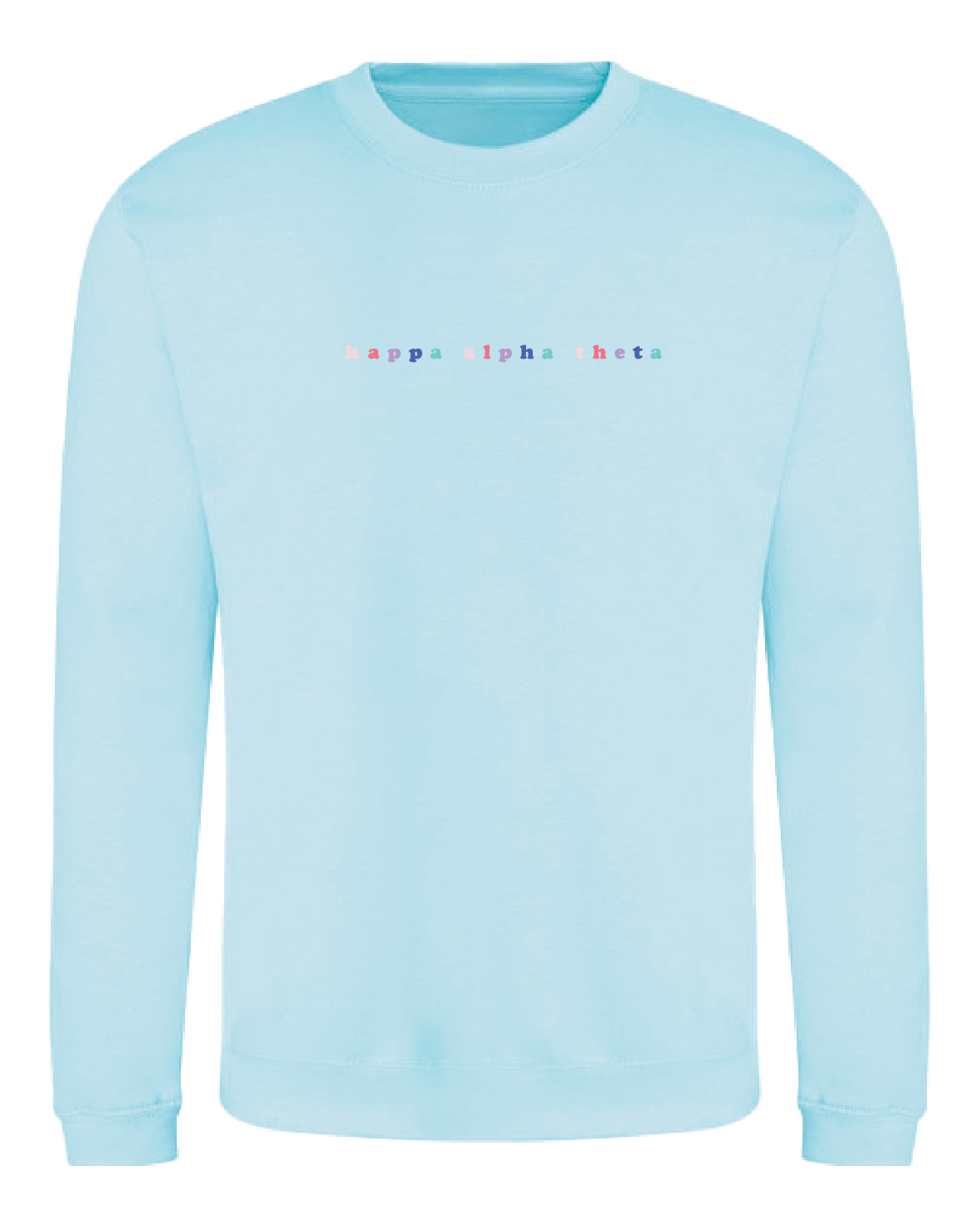 WS -Kappa Alpha Theta Bubble Rnb Emb Crew (min qty 6) $28 / $65