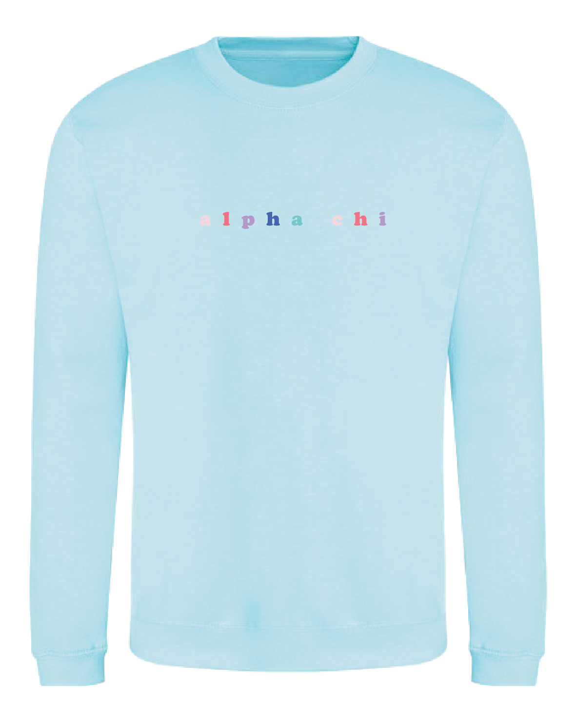 WS - Alpha Chi Omega Bubble Rnb Emb Crew (min qty 6) $28 / $65