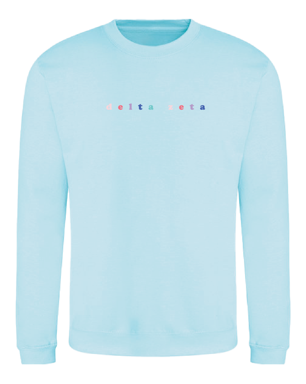 WS - Delta Zeta Bubble Rnb Emb Crew (min qty 6) $28 / $65