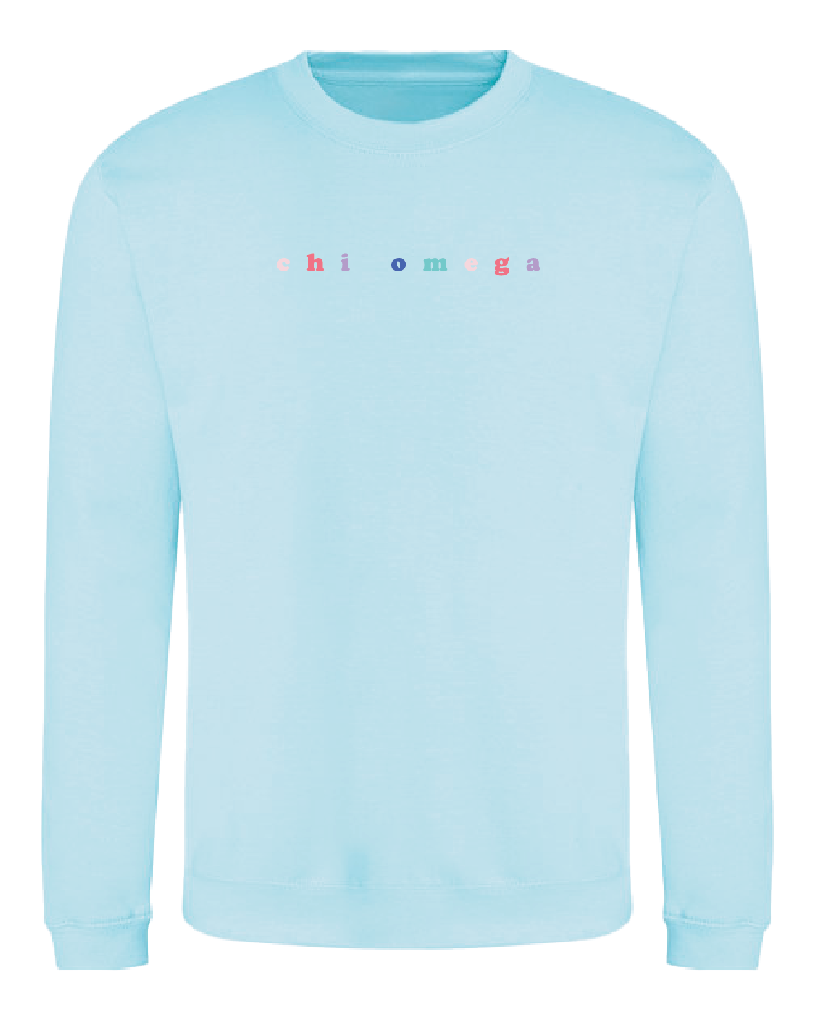 WS - Chi Omega Bubble Rnb Emb Crew (min qty 6) $28 / $65
