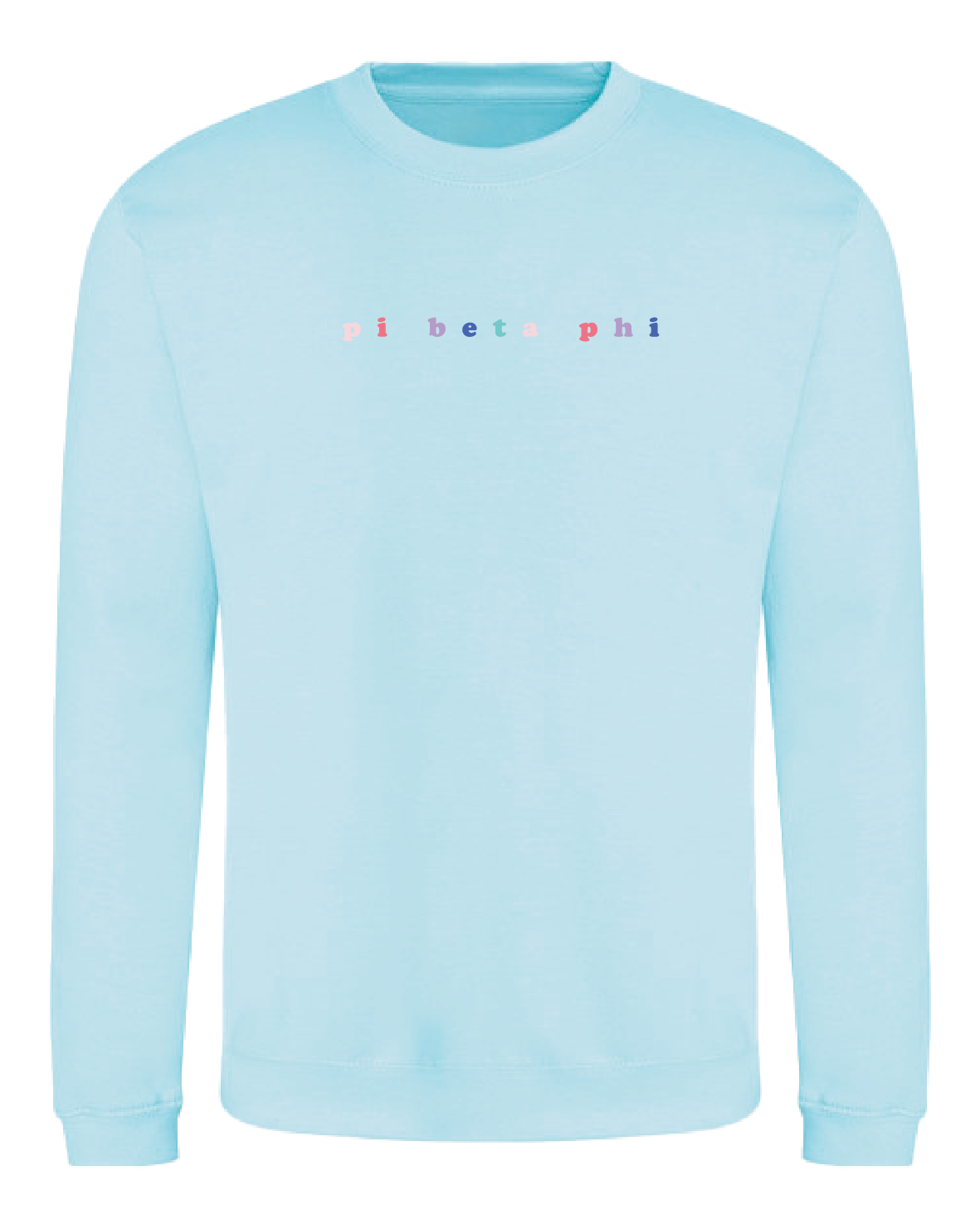 WS -Pi Beta Phi Bubble Rnb Emb Crew (min qty 6) $28 / $65
