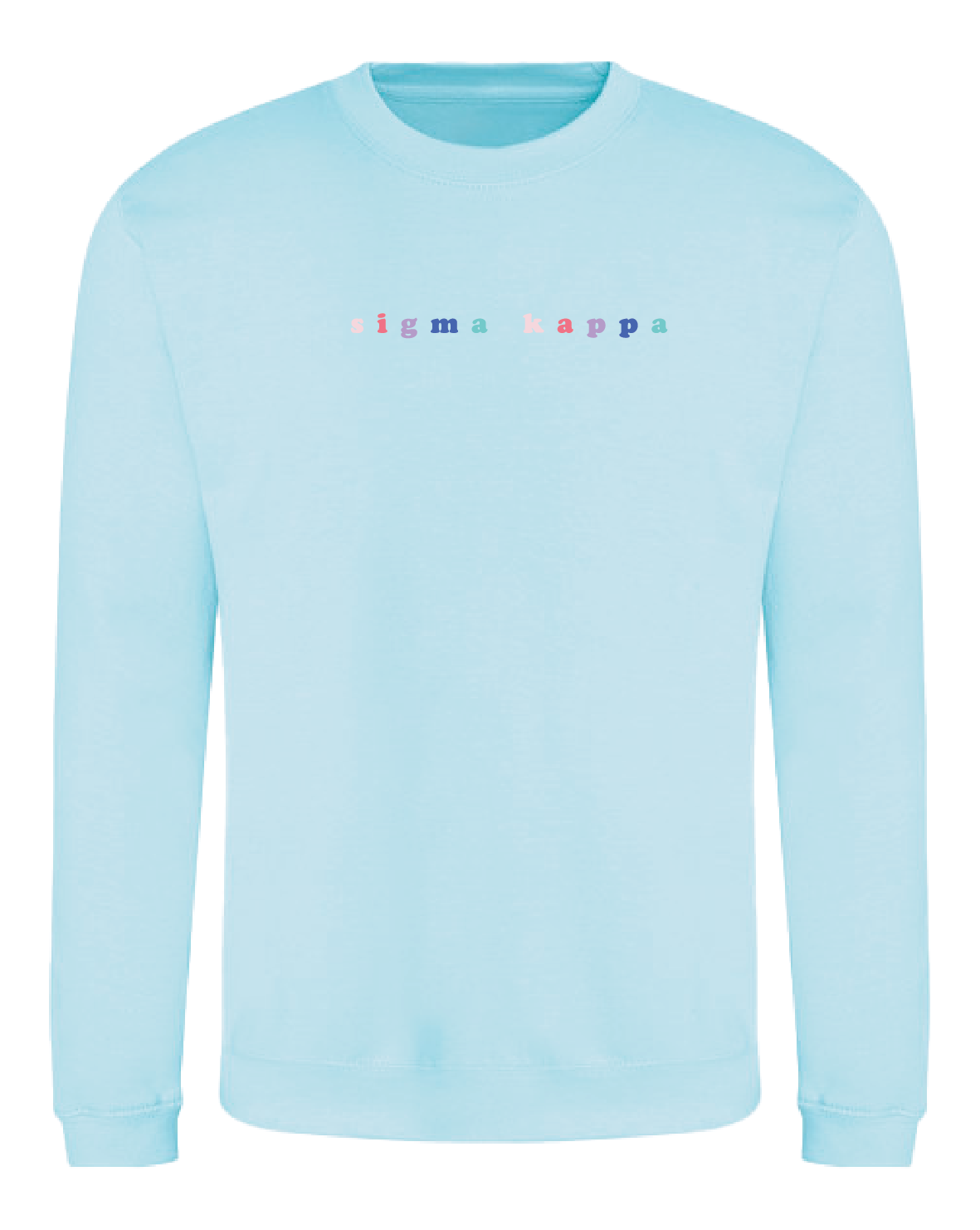 WS -Sigma Kappa Bubble Rnb Emb Crew (min qty 6) $28 / $65