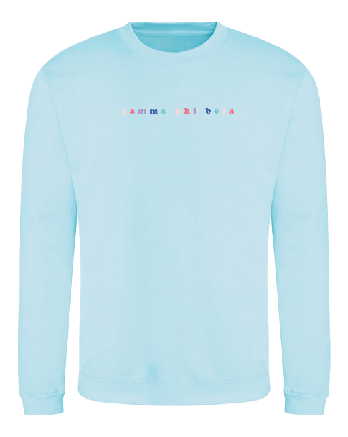 WS - Gamma Phi Beta Bubble Rnb Emb Crew (min qty 6) $28 / $65