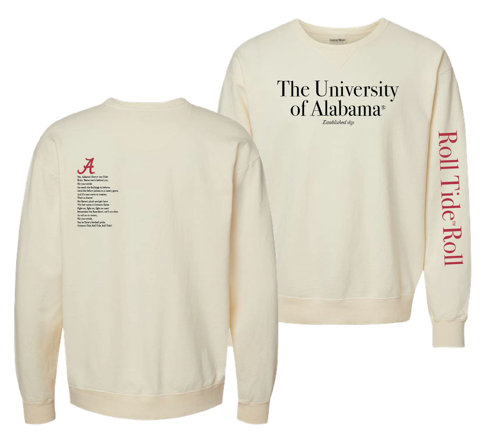 University of Alabama Fight Song Fleece Tops