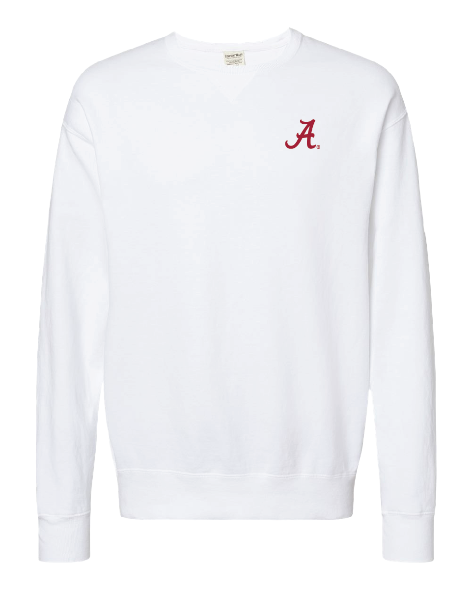 Embroidered Script A Crewnecks