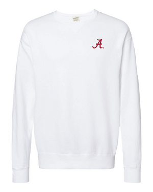 Embroidered Script A Crewnecks