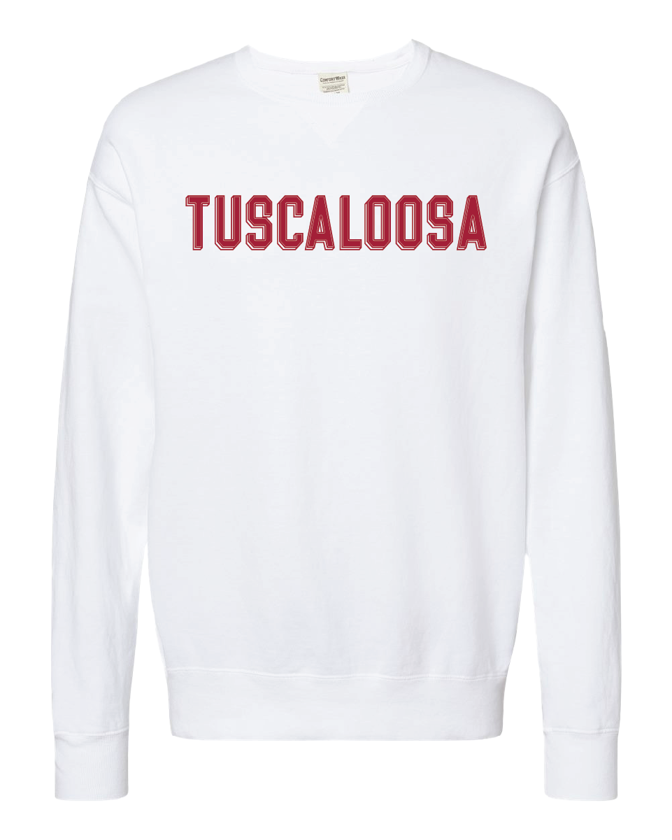 Block Letter Tuscaloosa Crewneck