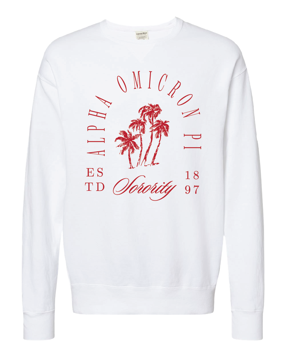 Alpha Omicron Pi Society Crewneck