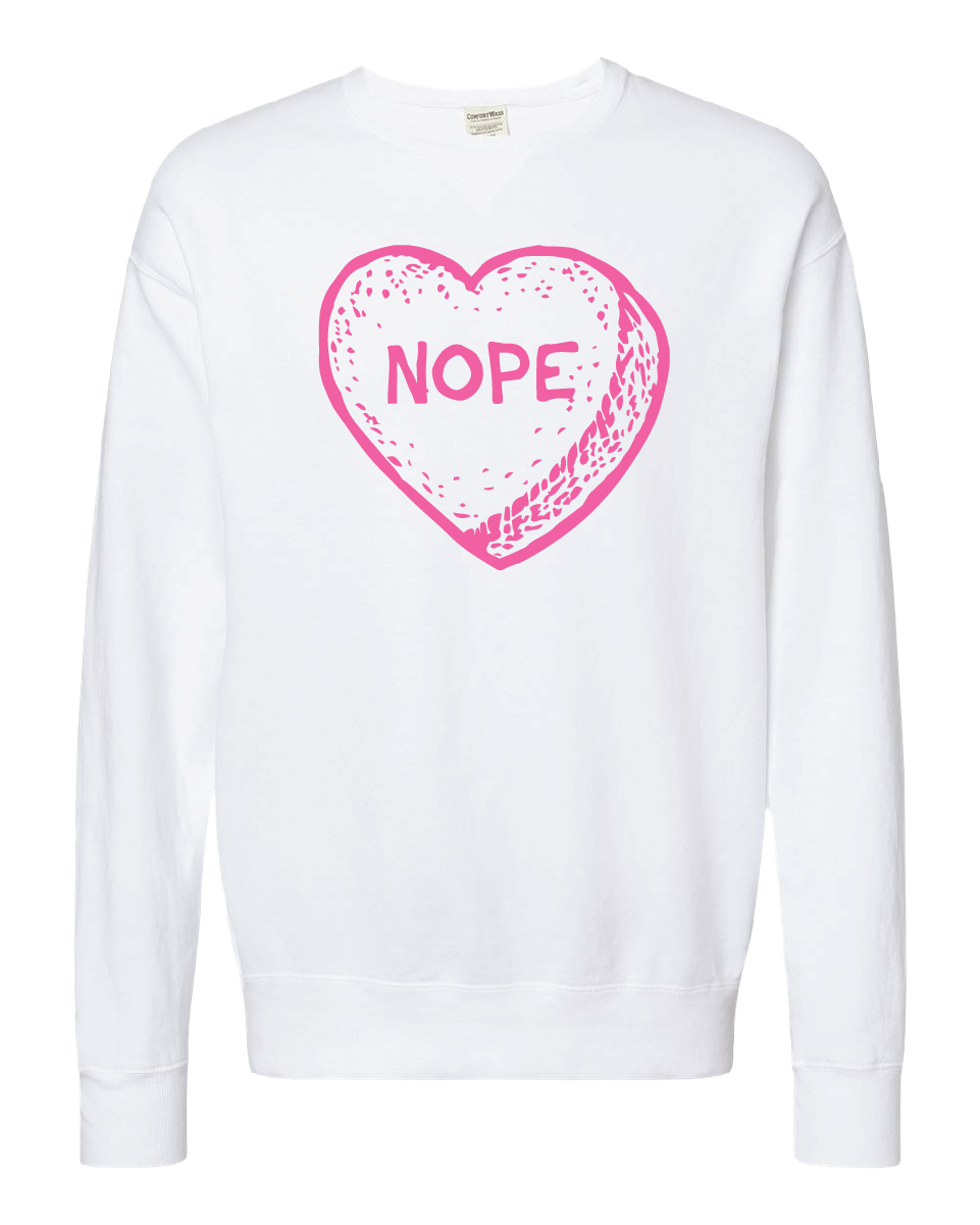 Candy Heart NOPE Crewneck