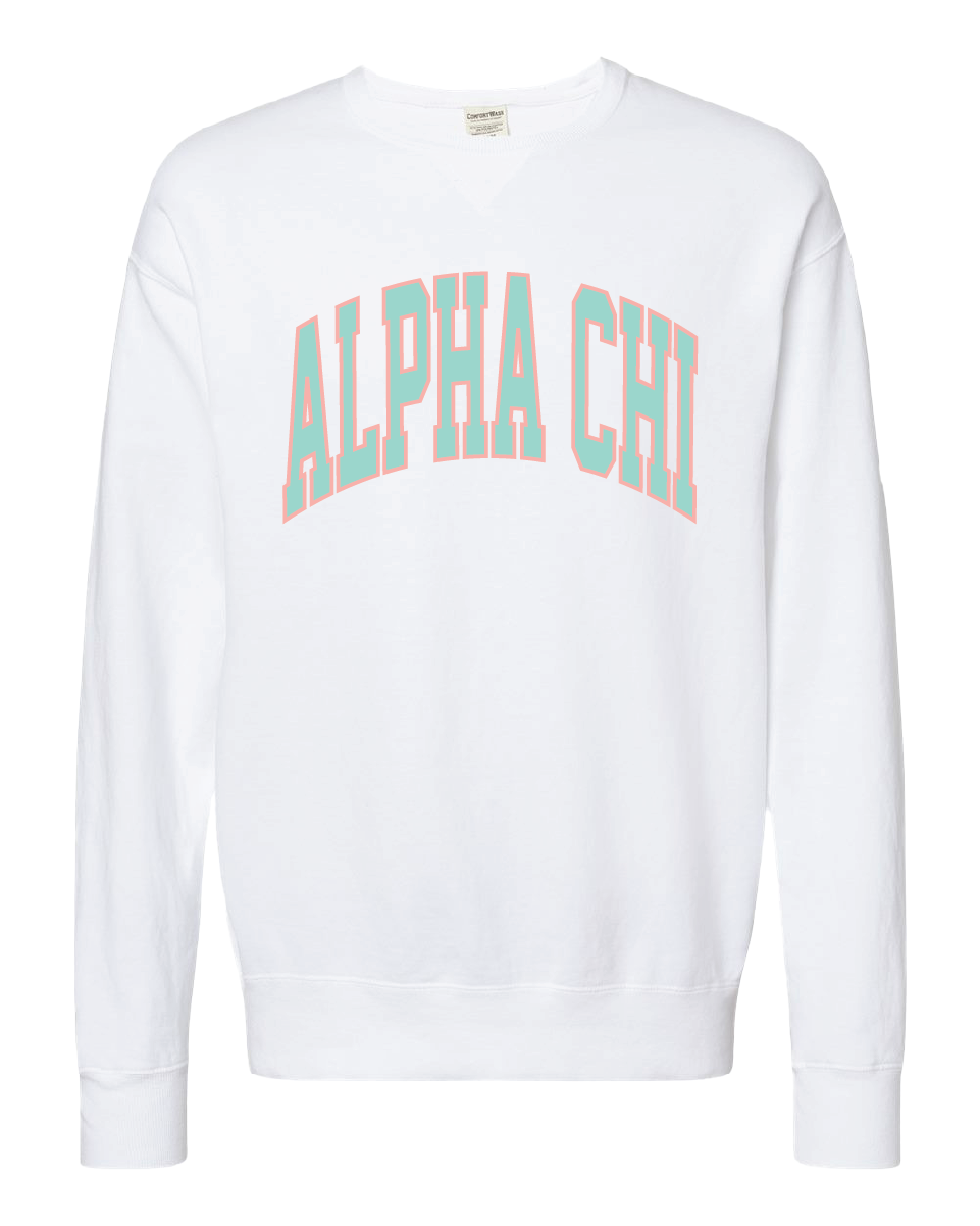 Alpha Chi Varsity Letters Crewneck