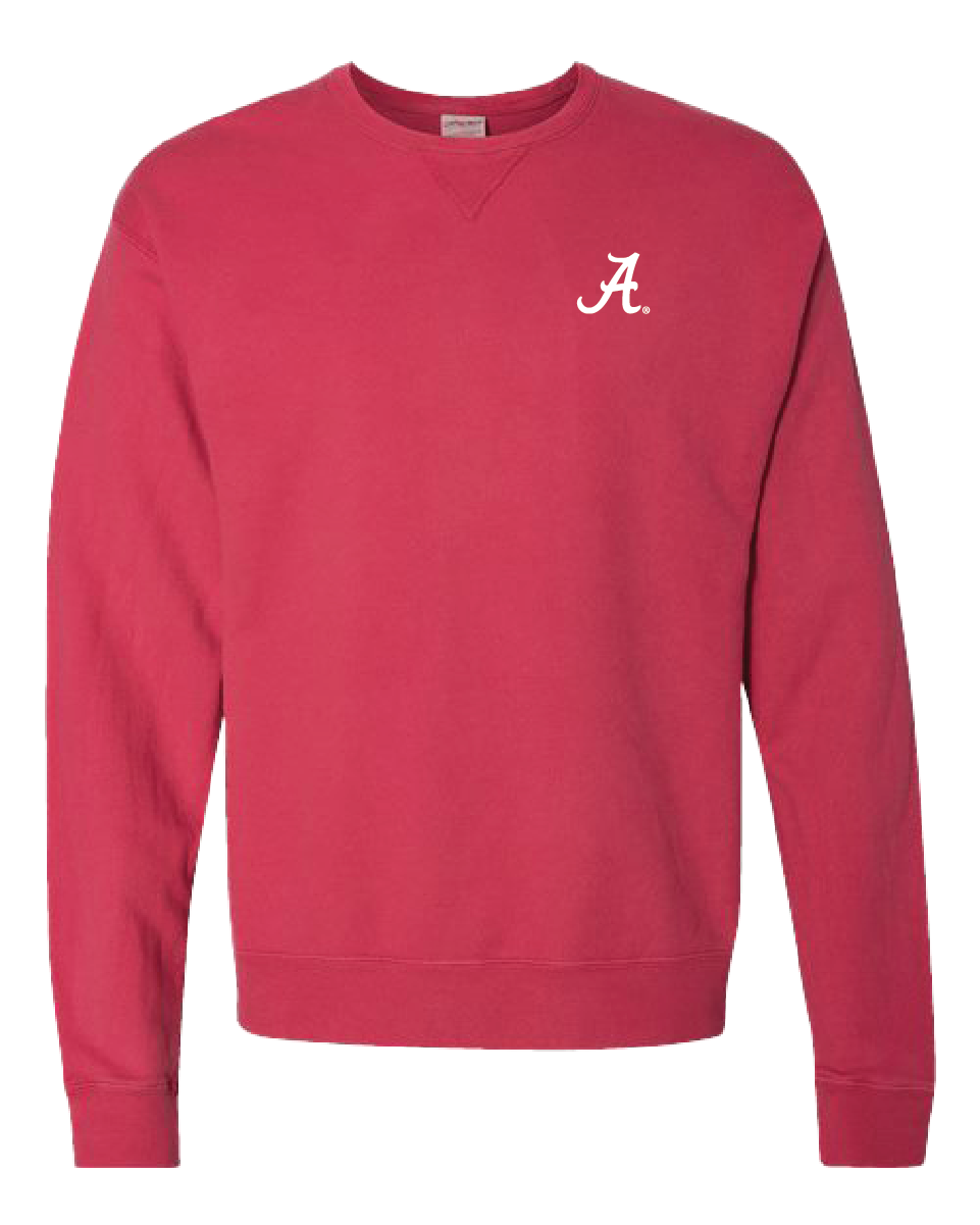 Embroidered Script A Crewnecks