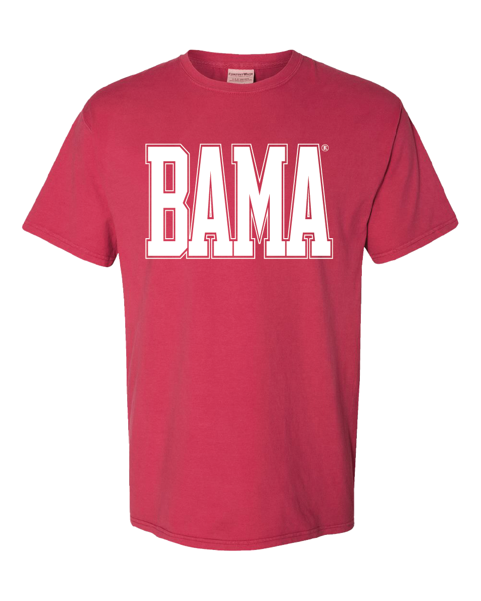 Huge White BAMA Varsity Tee