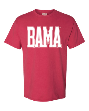 Huge White BAMA Varsity Tee