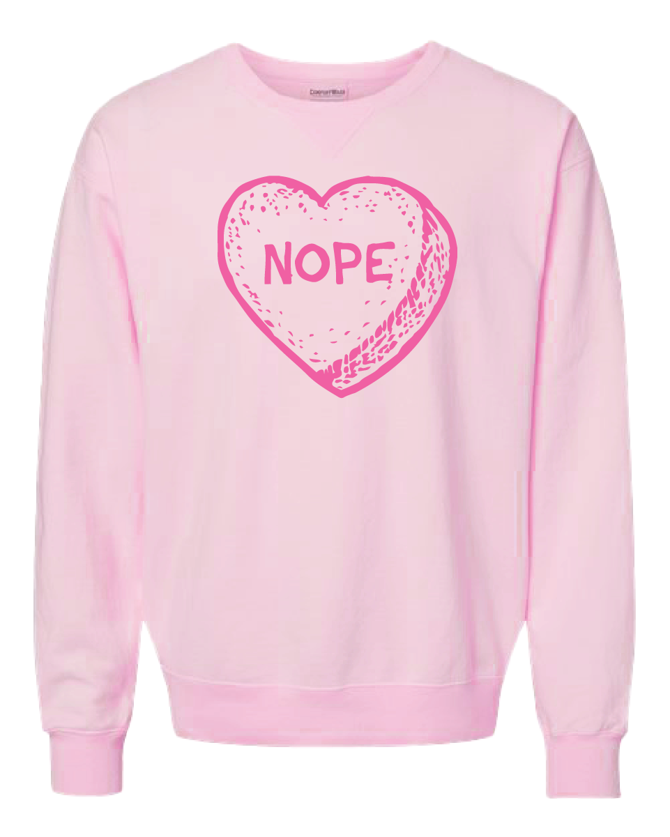 Candy Heart NOPE Crewneck