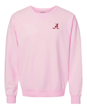 Embroidered Script A Crewnecks