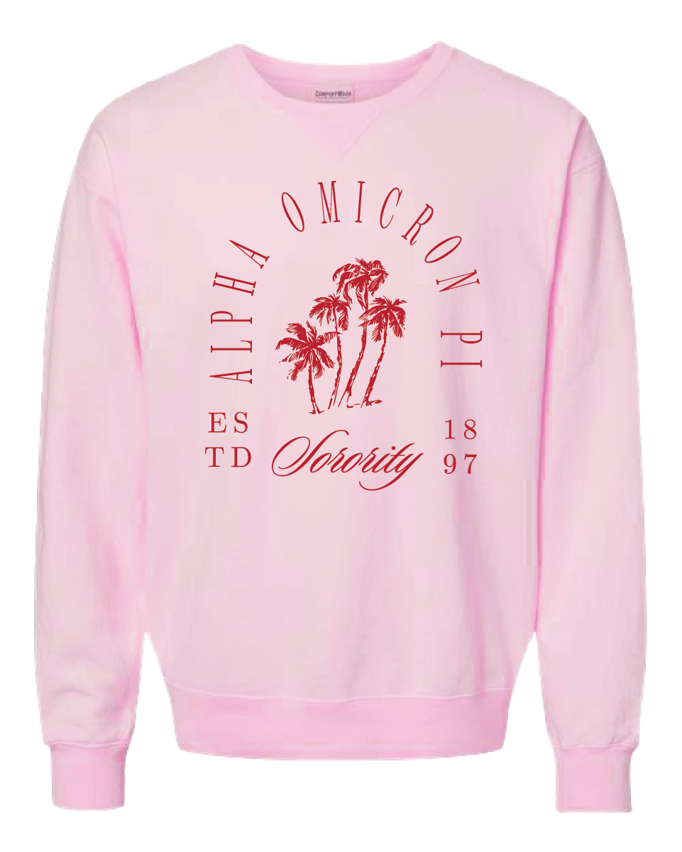 Alpha Omicron Pi Society Crewneck