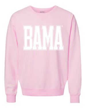 Huge White BAMA Varsity Crewneck