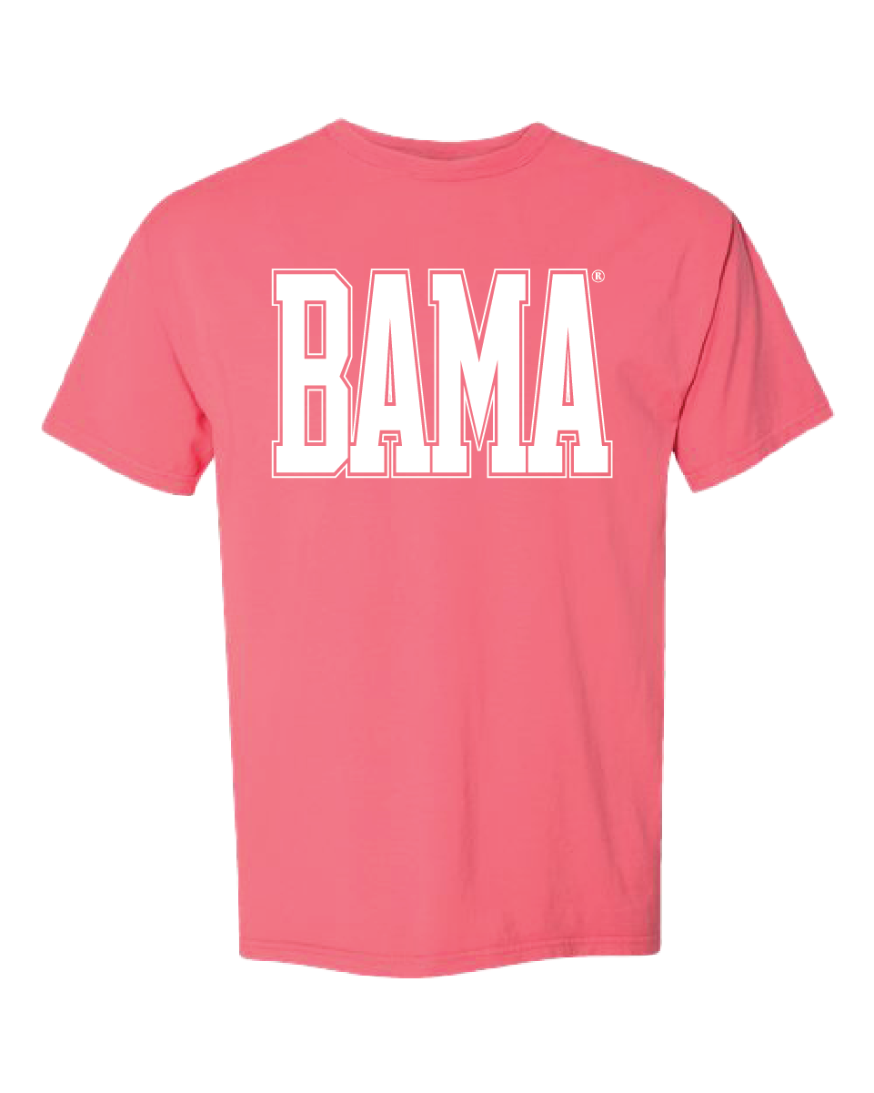 Huge White BAMA Varsity Tee