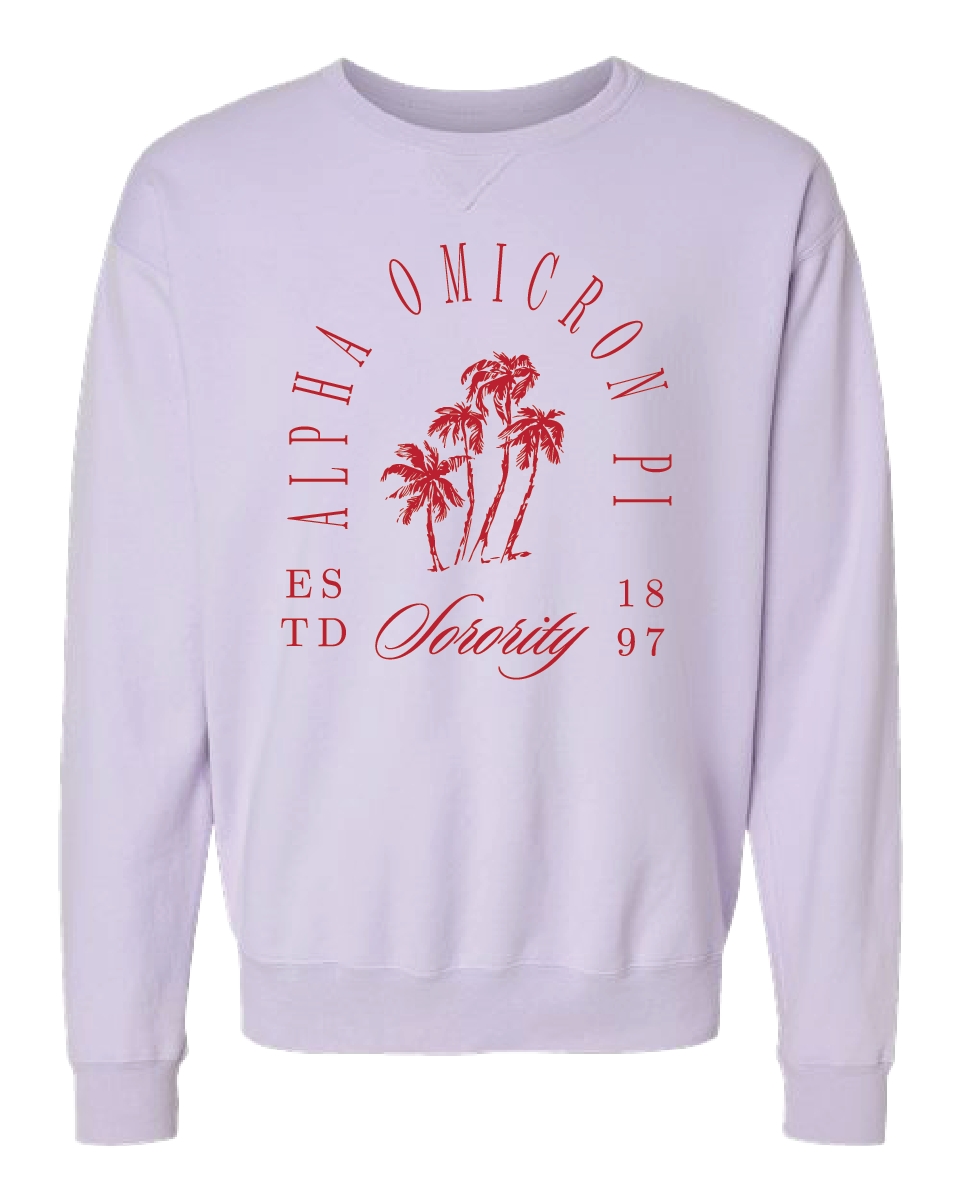 Alpha Omicron Pi Society Crewneck