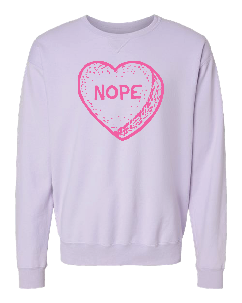 Candy Heart NOPE Crewneck