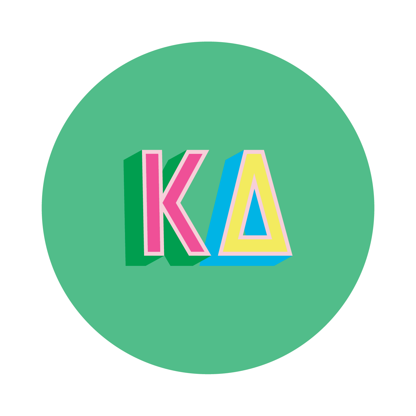 sorority set of 2 coasters