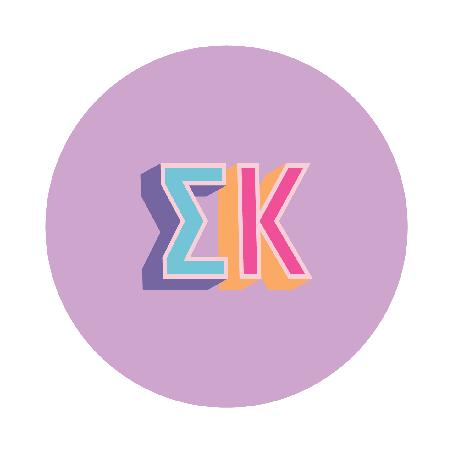 sorority set of 2 coasters