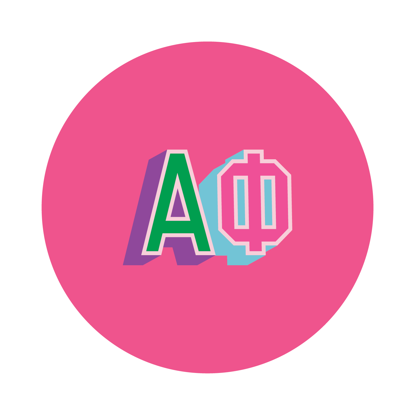 sorority set of 2 coasters