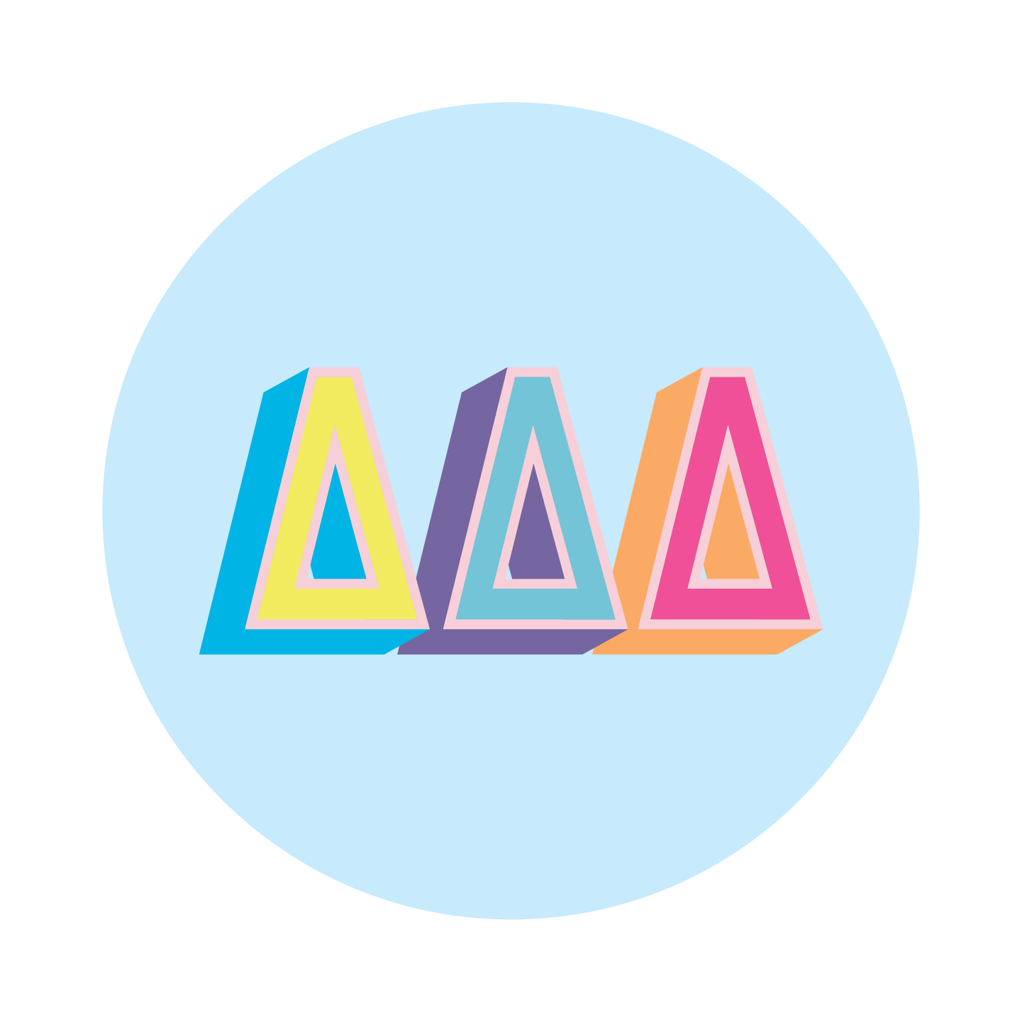 sorority set of 2 coasters