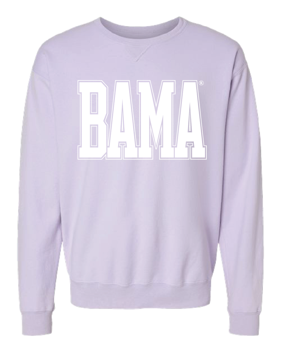 Huge White BAMA Varsity Crewneck