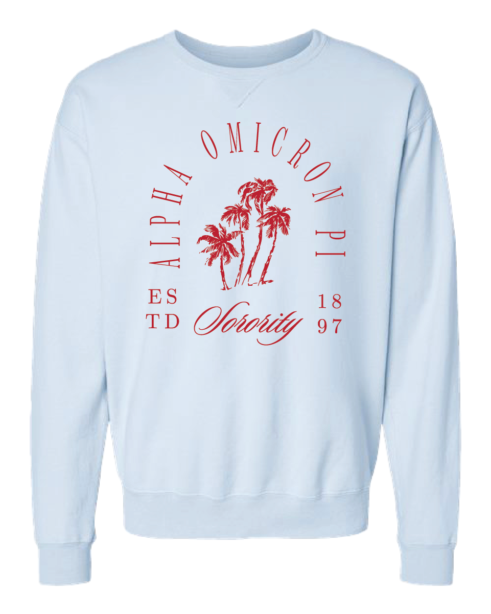 Alpha Omicron Pi Society Crewneck