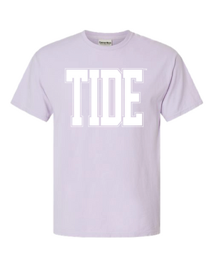 Huge White Tide Varsity Tee