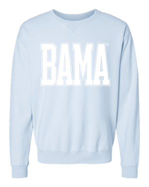 Huge White BAMA Varsity Crewneck