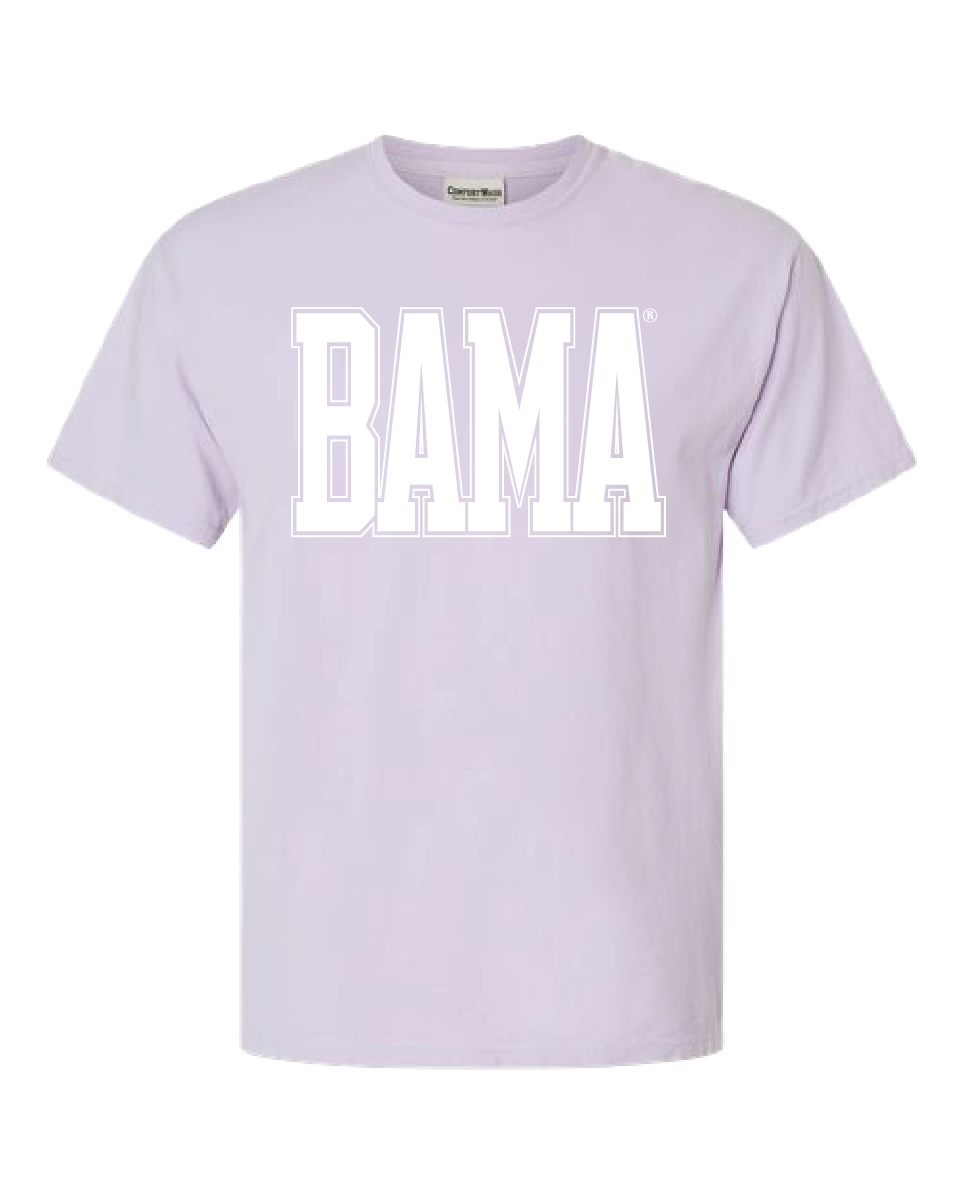 Huge White BAMA Varsity Tee